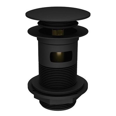 Round Basin Clicker Waste-Matt Black